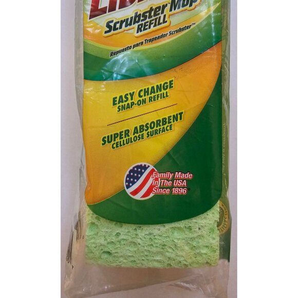 Libman Scrubster Mop Refill Easy Change Super Absorbent Cellulose Surface 1 ct - Picture 4 of 8
